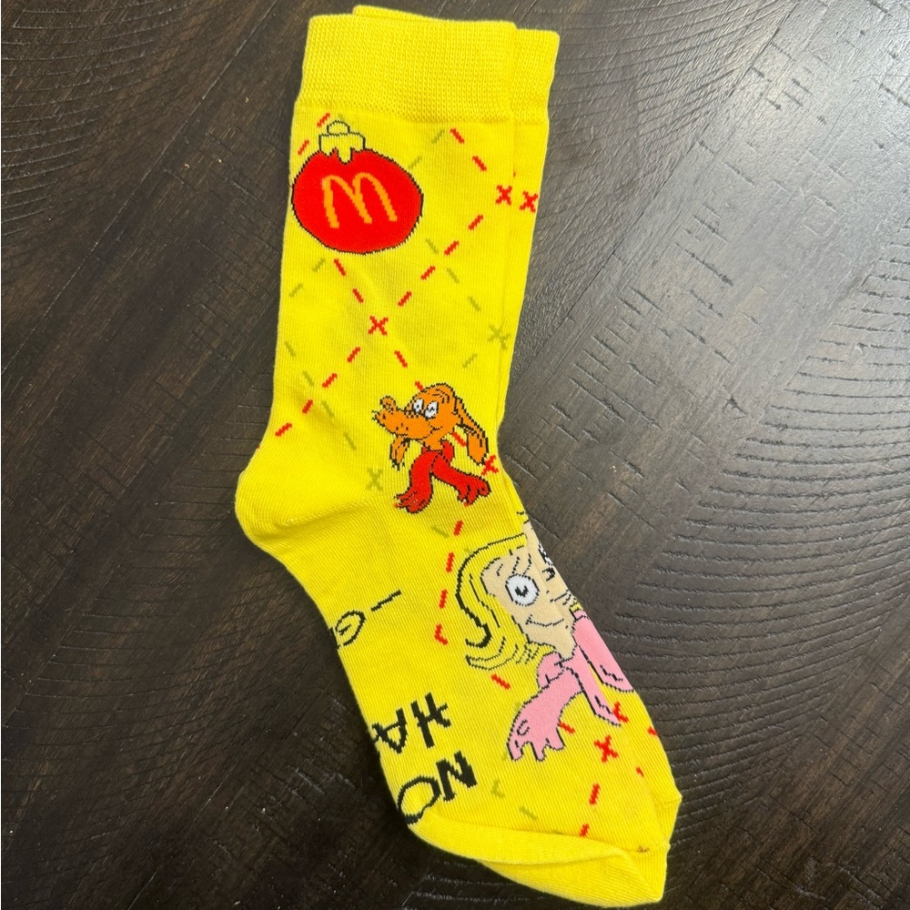 NEW McDonalds Grinchmas Socks